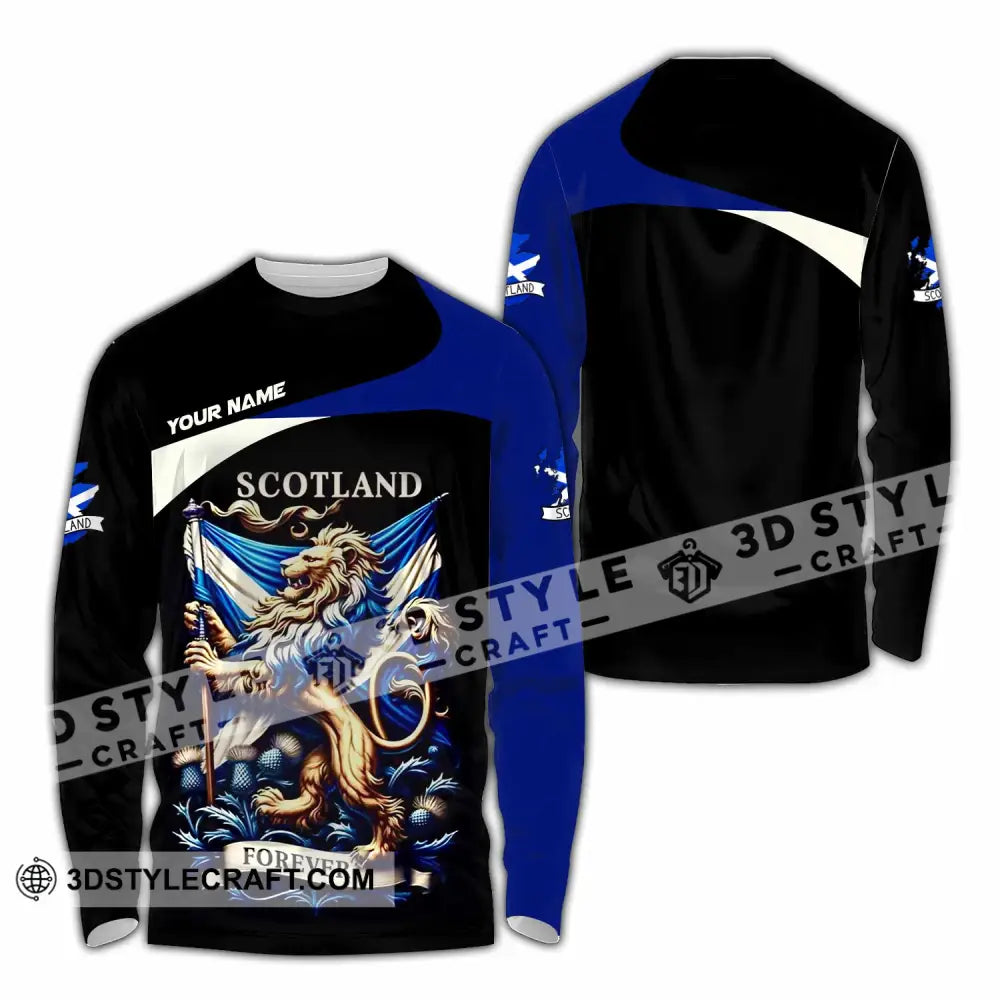 Unisex Shirt - Custom Scotland Shirt Long Sleeve Shirt / S T-shirt