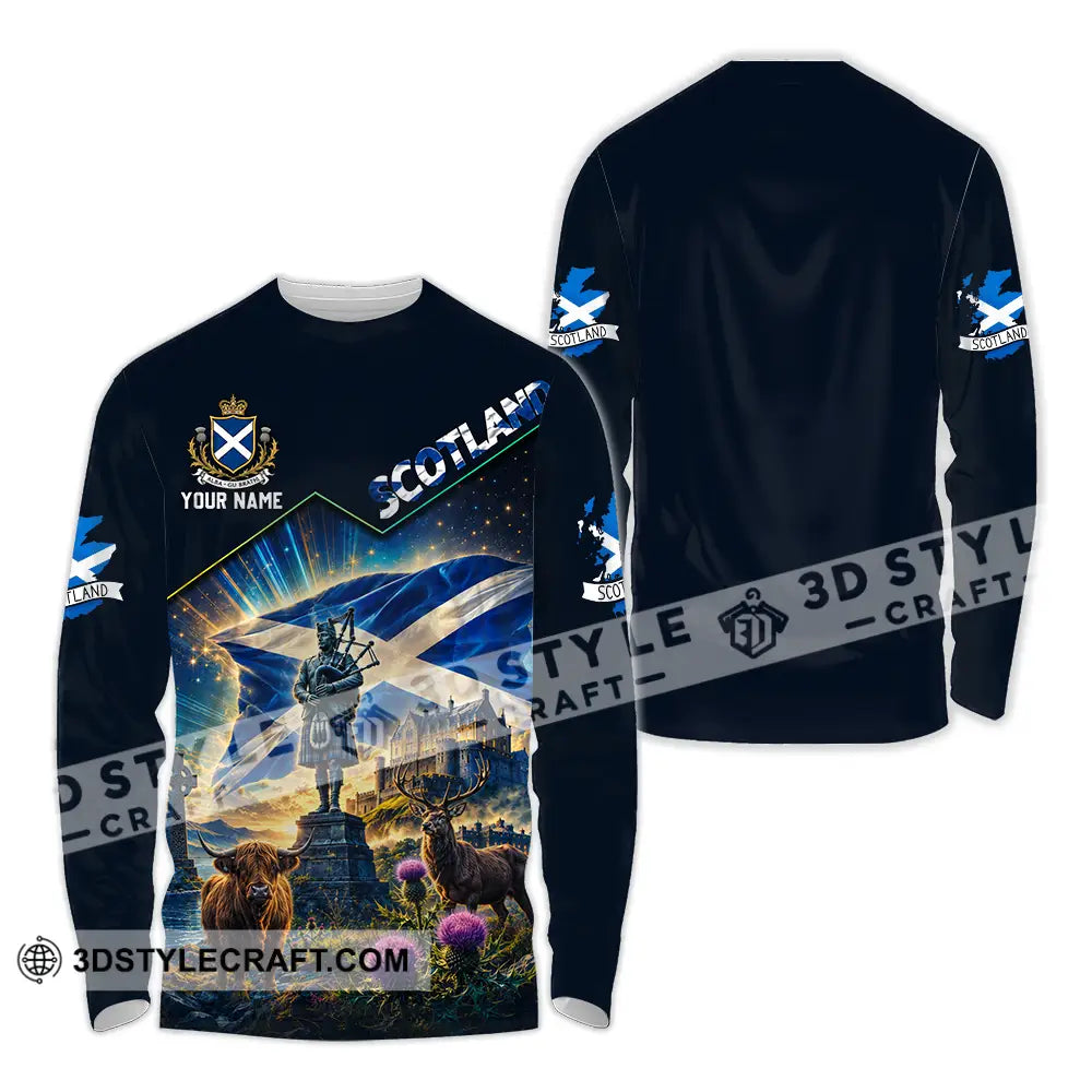 Unisex Shirt - Custom Scotland Shirt - Long Sleeve Shirt / S - T-shirt