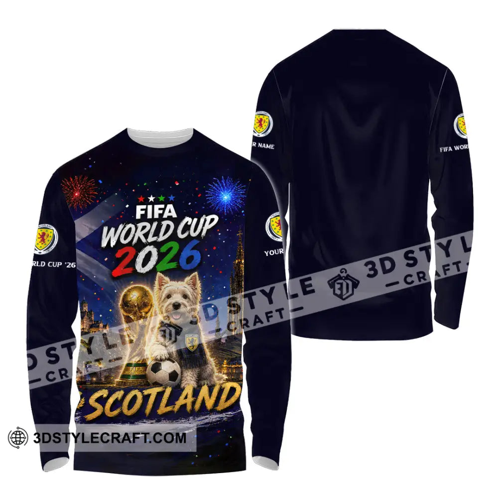 Unisex Shirt - Custom Scotland World Cup 2026 Shirt - Long Sleeve Shirt / S - T-shirt