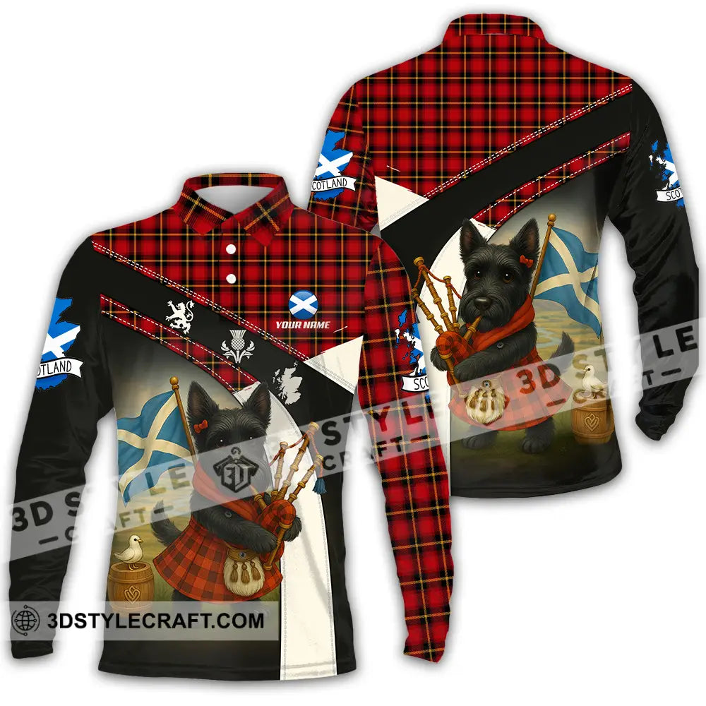 Unisex Shirt - Custom Scotland Pet Lover Shirt Long Sleeve Polo / S T-shirt