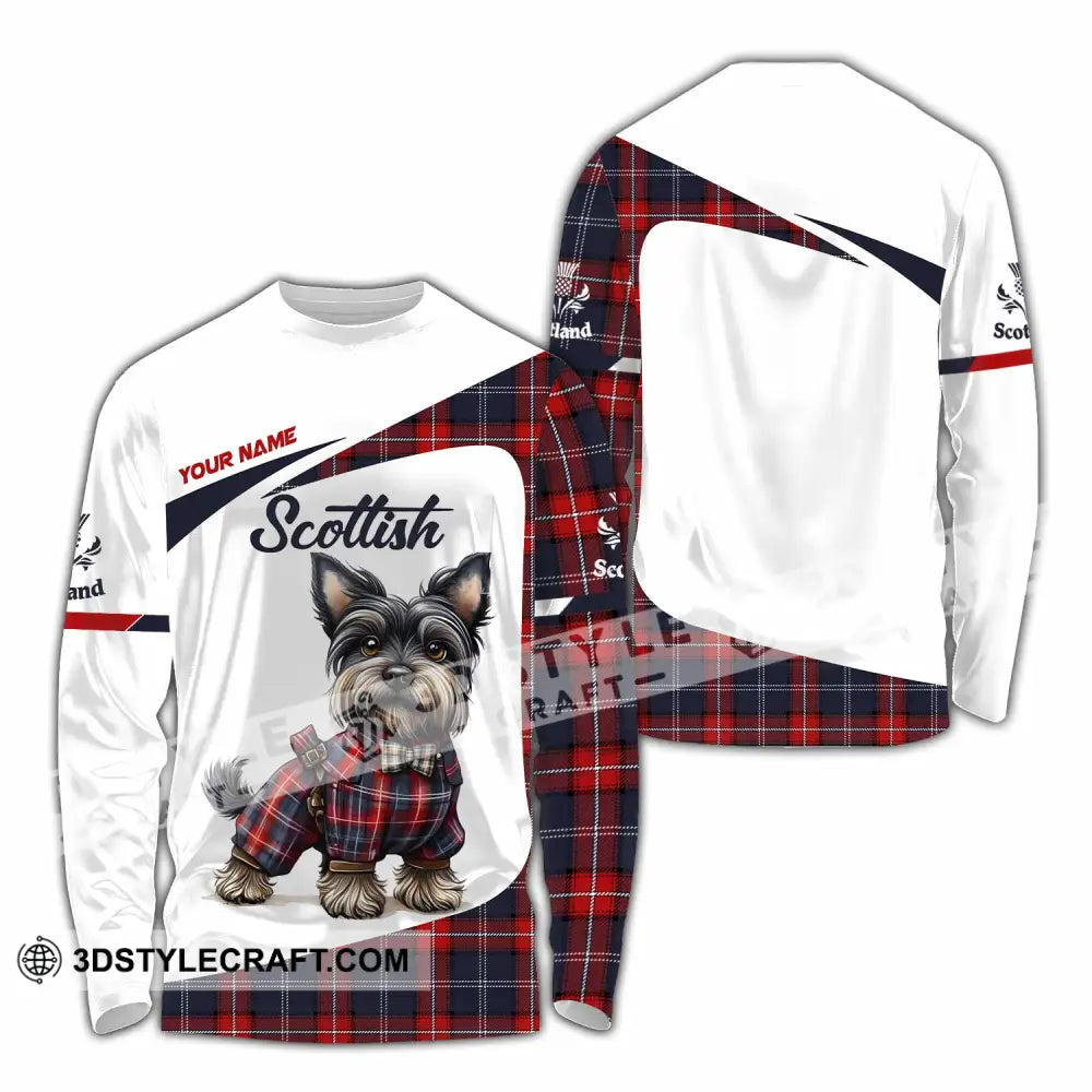 Unisex Shirt - Custom Scotland Pet Lover Shirt Long Sleeve Shirt / S T-shirt