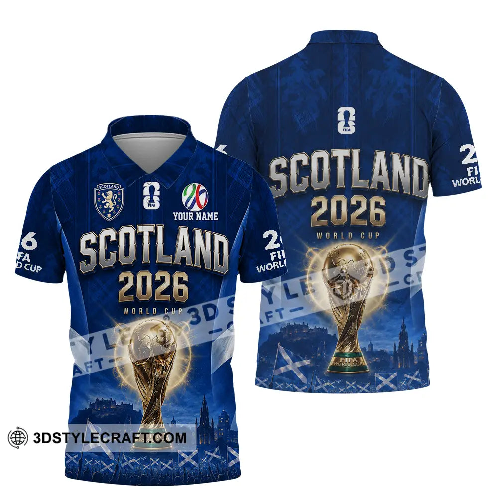 Unisex Shirt - Custom Scotland World Cup 2026 Shirt - Polo Shirt / S - T-shirt
