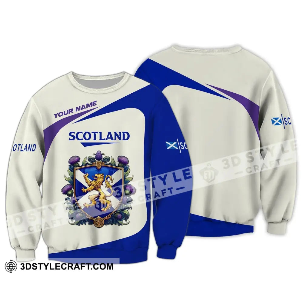 Unisex Shirt Custom Scotland Scottish T-Shirt Lover Long Sleeve / S