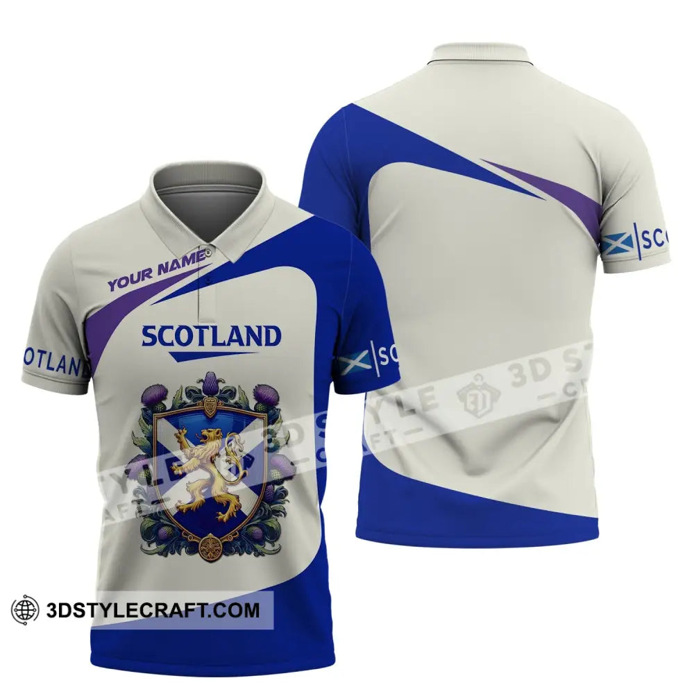 Unisex Shirt Custom Scotland Scottish T-Shirt Lover Polo / S