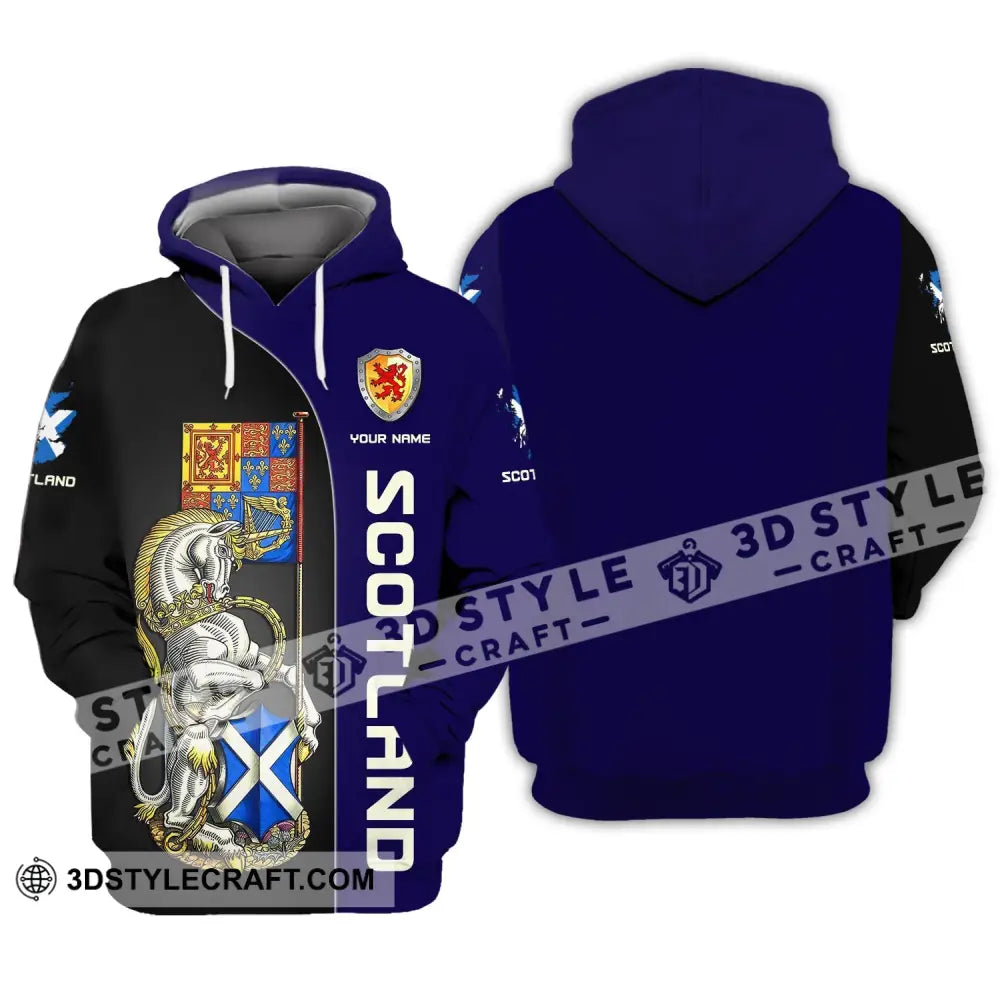 Unisex Shirt Custom Scotland Wild T-Shirt Clothing Hoodie / S