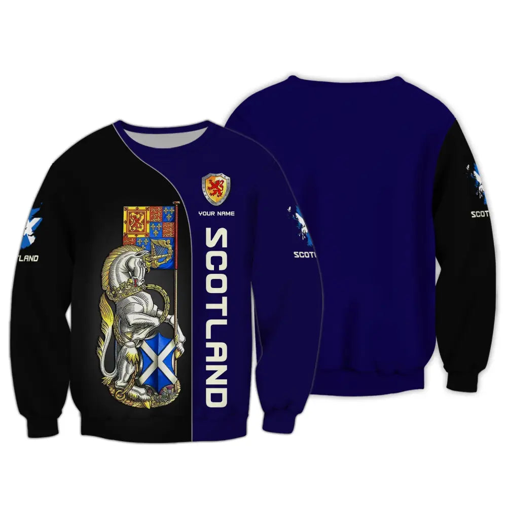 Unisex Shirt Custom Scotland Wild T-Shirt Clothing Long Sleeve / S