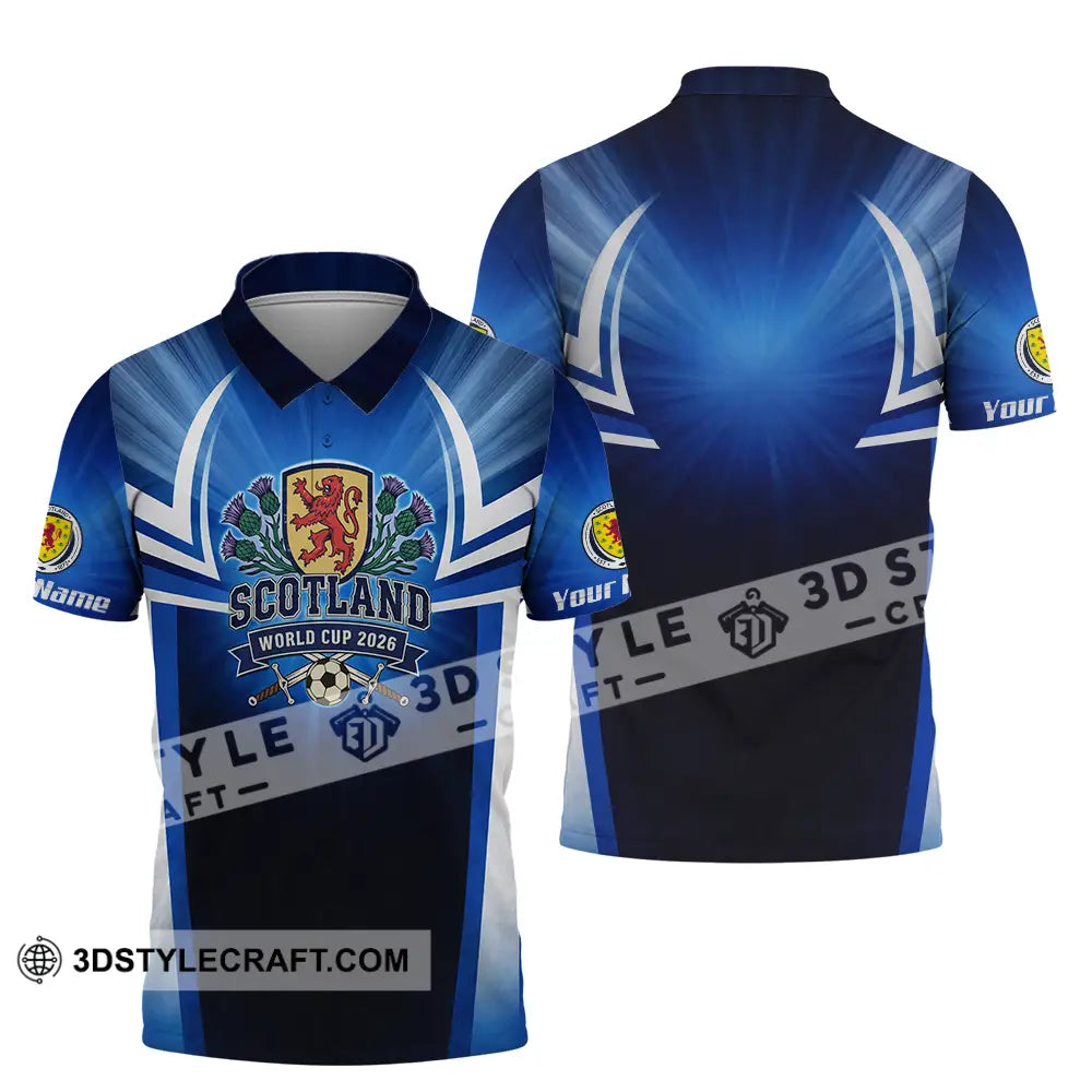 Unisex Shirt - Custom Scotland World Cup 2026 3D Shirt - Polo Shirt / S - T-shirt
