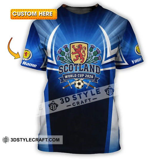Unisex Shirt - Custom Scotland World Cup 2026 3D Shirt - T-shirt