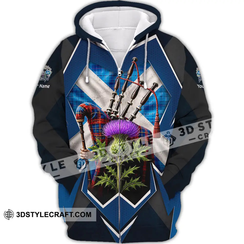 Unisex Shirt - Custom Scotland Shirt - Zipper Hoodie / S - T-shirt
