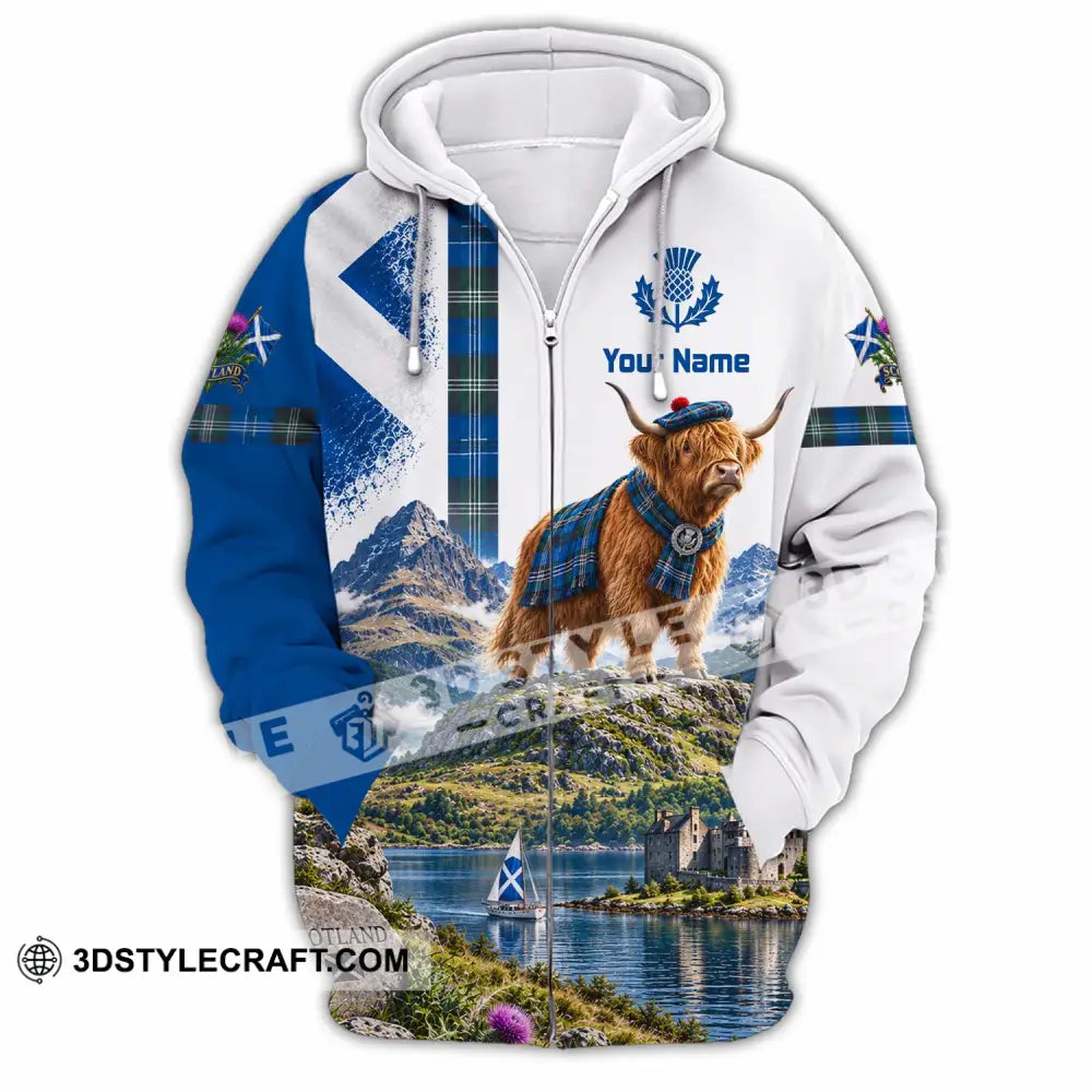 Unisex Shirt - Custom Scotland Shirt - Zipper Hoodie / S - T-shirt