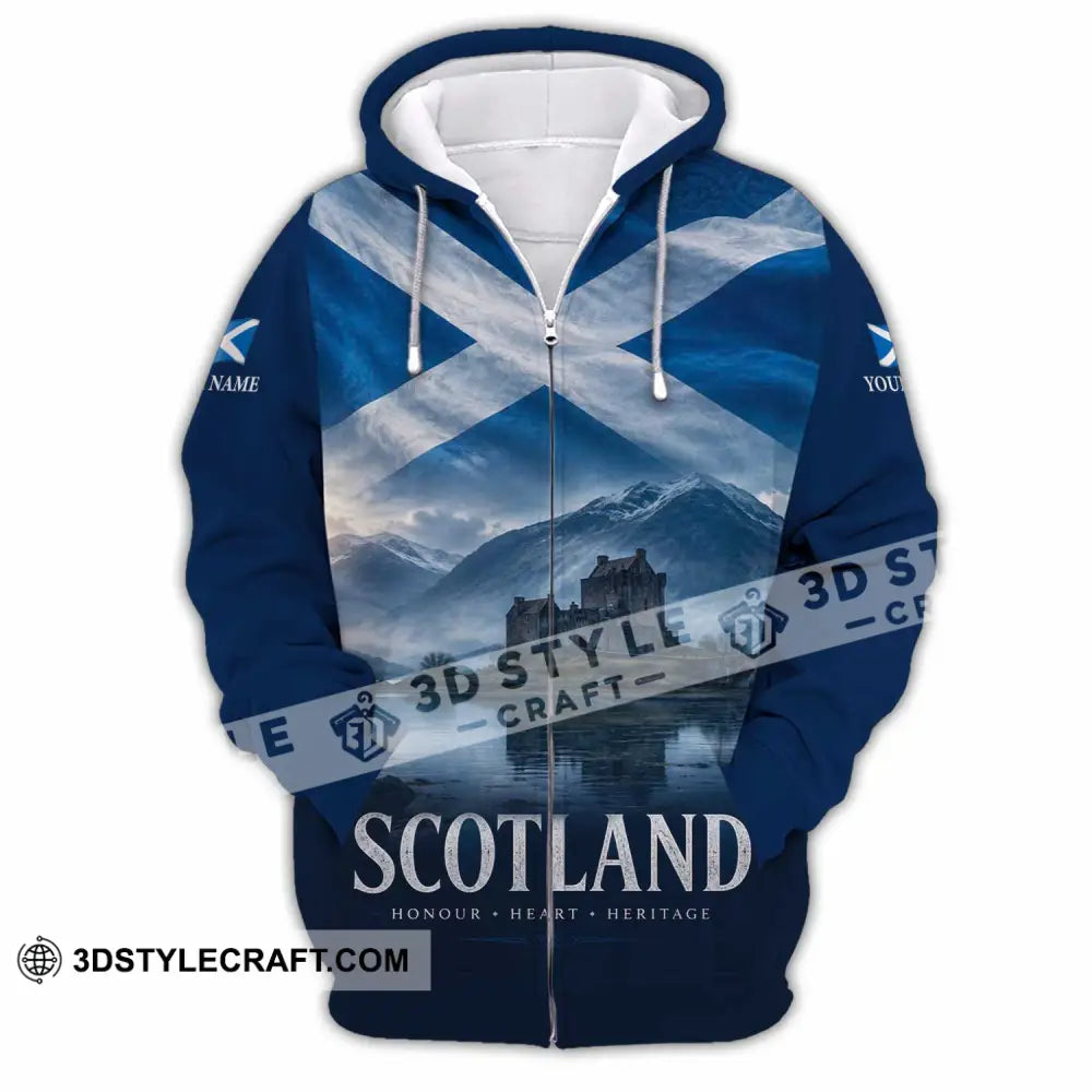 Unisex Shirt - Custom Scotland Shirt - Zipper Hoodie / S - T-shirt