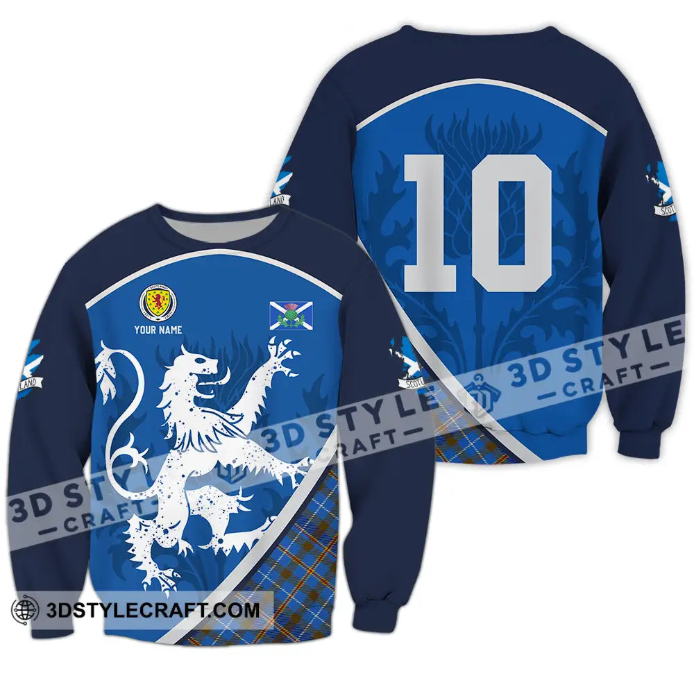 Unisex Shirt - Custom Scottish 3D Shirt Long Sleeve / S T-shirt
