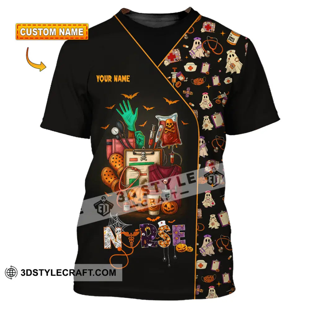Unisex Shirt - Custom Scrubstar Fright Friends Nurse Halloween Shirt T-shirt