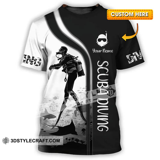 Unisex Shirt - Custom Scuba Diving 3D Shirt T-shirt