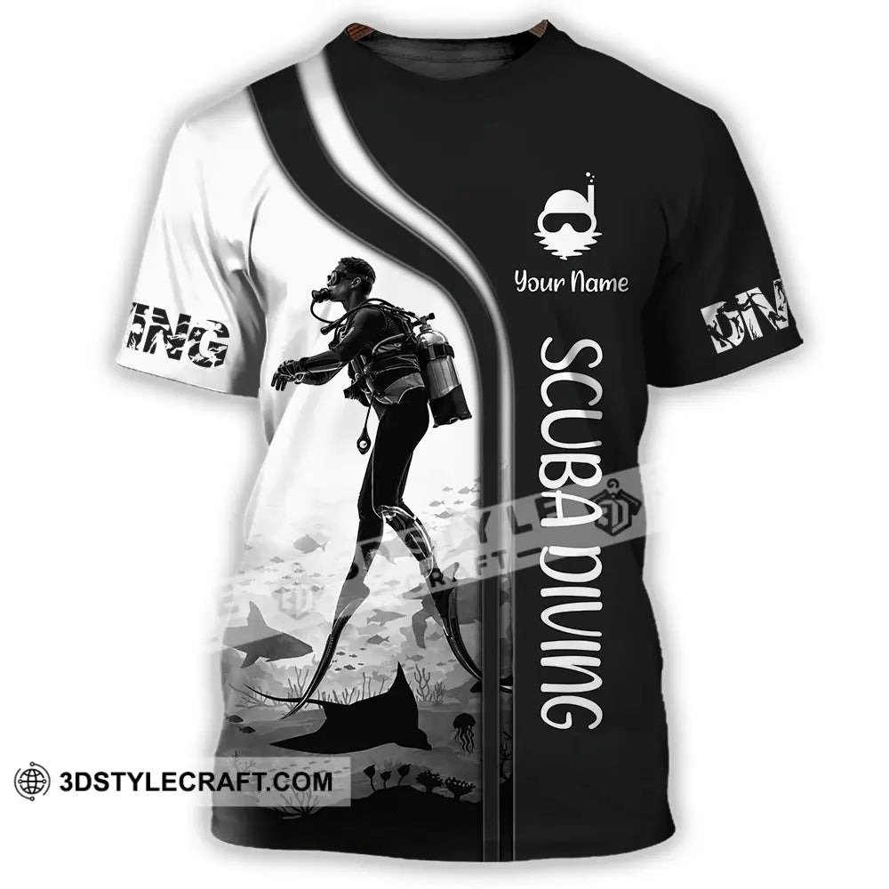 Unisex Shirt - Custom Scuba Diving 3D Shirt T-Shirt / S T-shirt