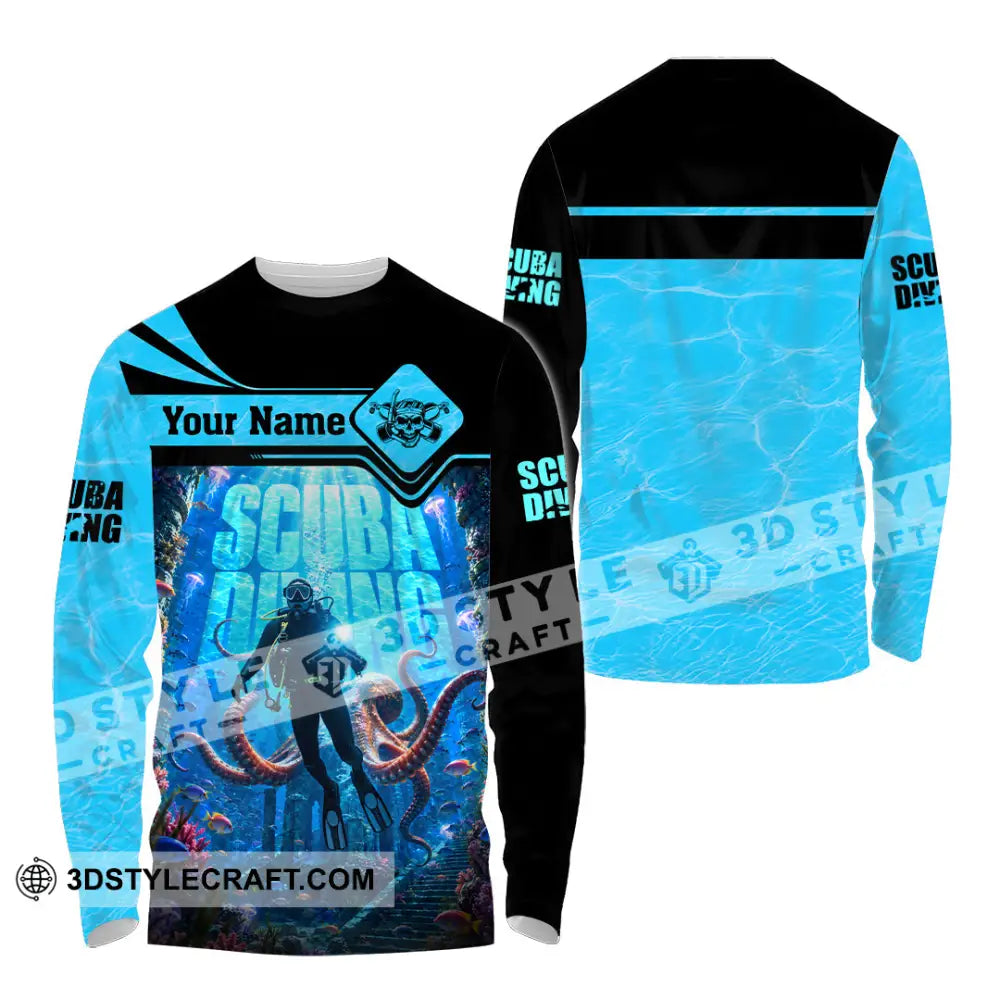 Unisex Shirt - Custom Scuba Diving Shirt - Long Sleeve Shirt / S - T-shirt
