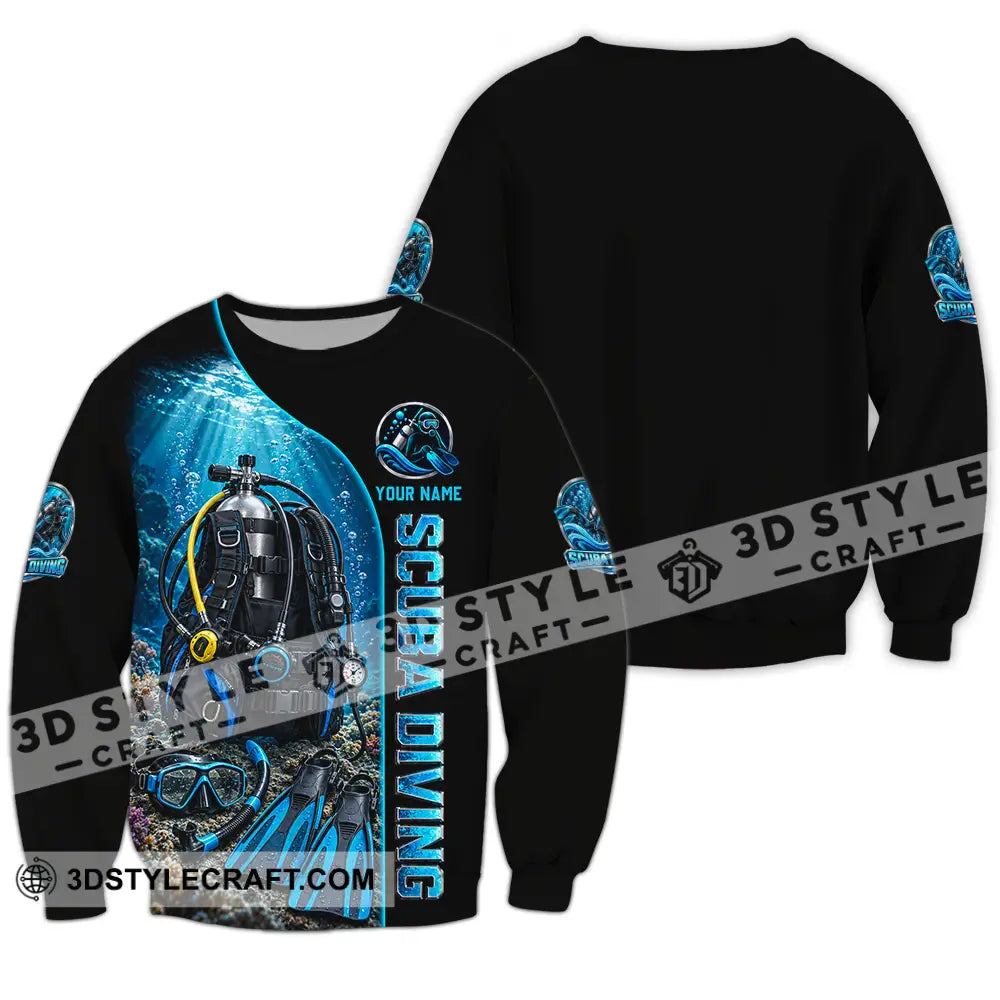 Unisex Shirt - Custom Scuba Diving Shirt - Long Sleeve / S - T-shirt