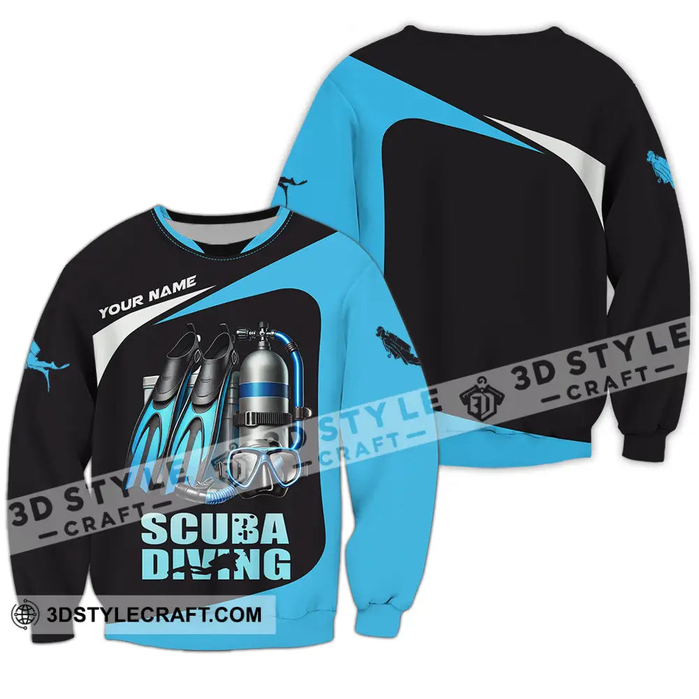 Unisex Shirt - Custom Scuba Diving Lover Shirt Long Sleeve / S T-shirt