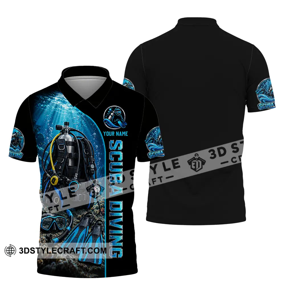 Unisex Shirt - Custom Scuba Diving Shirt - Polo Shirt / S - T-shirt