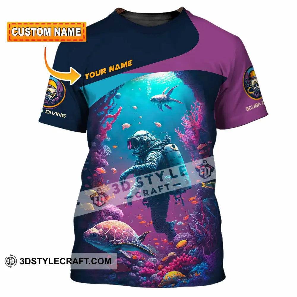 Unisex Shirt Custom Scuba Diving Shirt T shirt