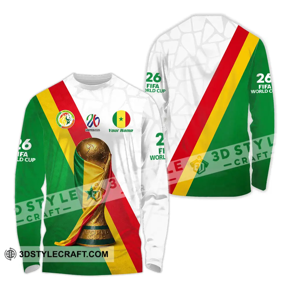 Unisex Shirt - Custom Senegal World Cup 2026 Shirt - Long Sleeve Shirt / S - T-shirt