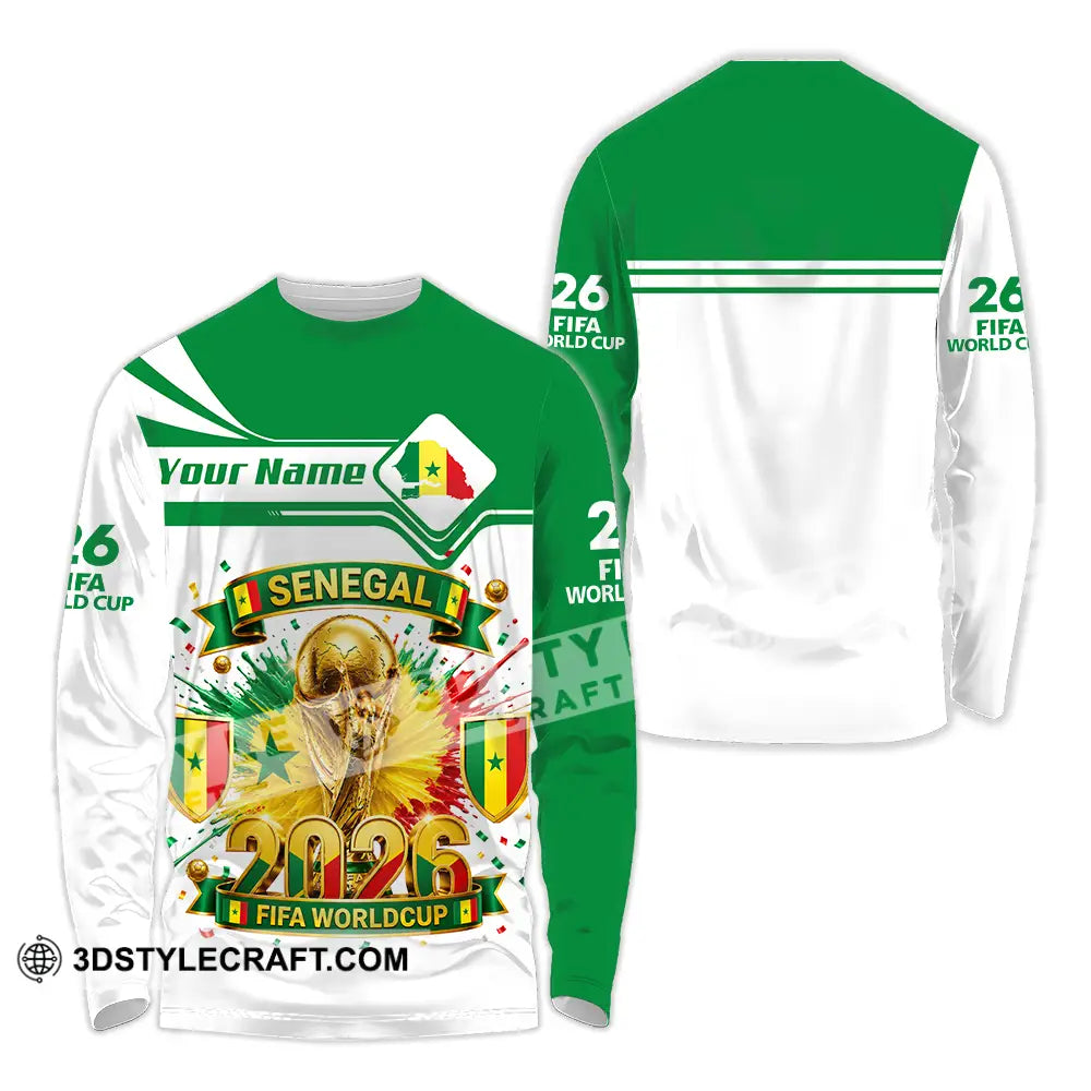 Unisex Shirt - Custom Senegal World Cup 2026 Shirt - Long Sleeve Shirt / S - T-shirt