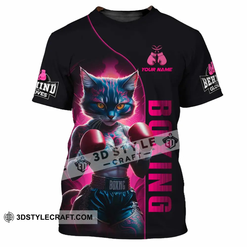 Unisex Shirt - Custom Sexy Boxing Cat Boxing Lover Shirt T-Shirt / S T-shirt