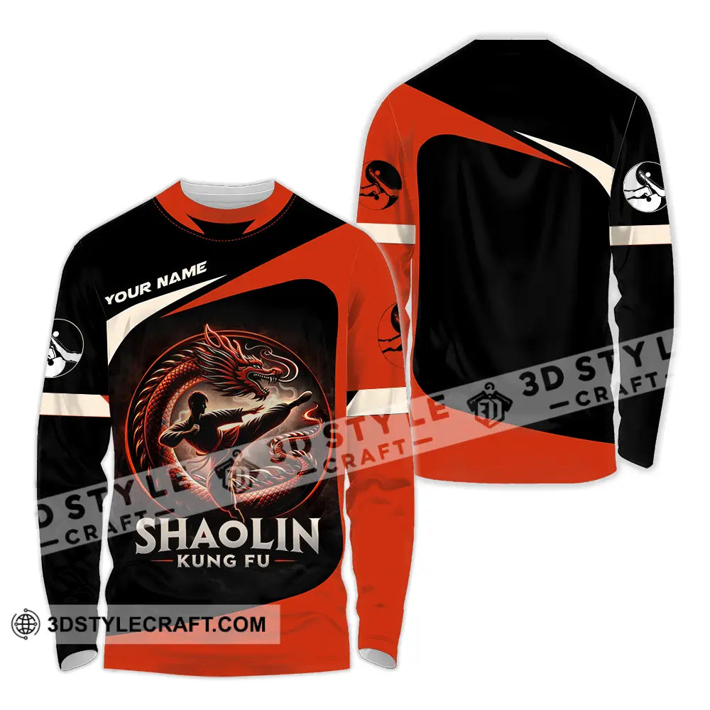 Unisex Shirt - Custom Shaolin Kung Fu 3D Shirt Long Sleeve Shirt / S T-shirt