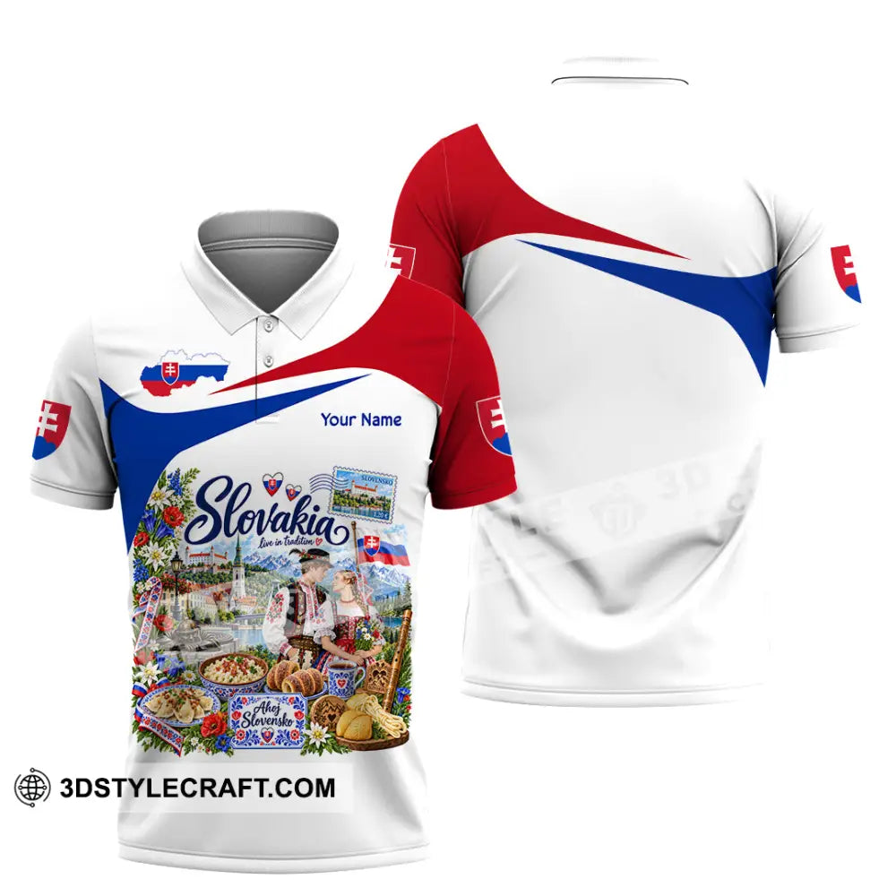 Unisex Shirt - Custom Slovakia Shirt - Polo Shirt / S - T-shirt