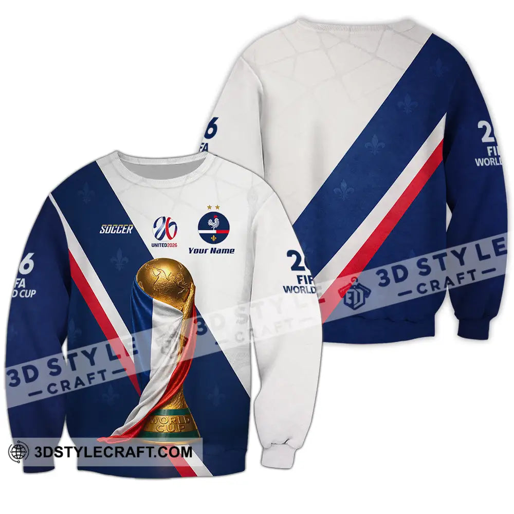 Unisex Shirt - Custom Soccer World Cup 2026 3D Shirt - Long Sleeve / S - T-shirt