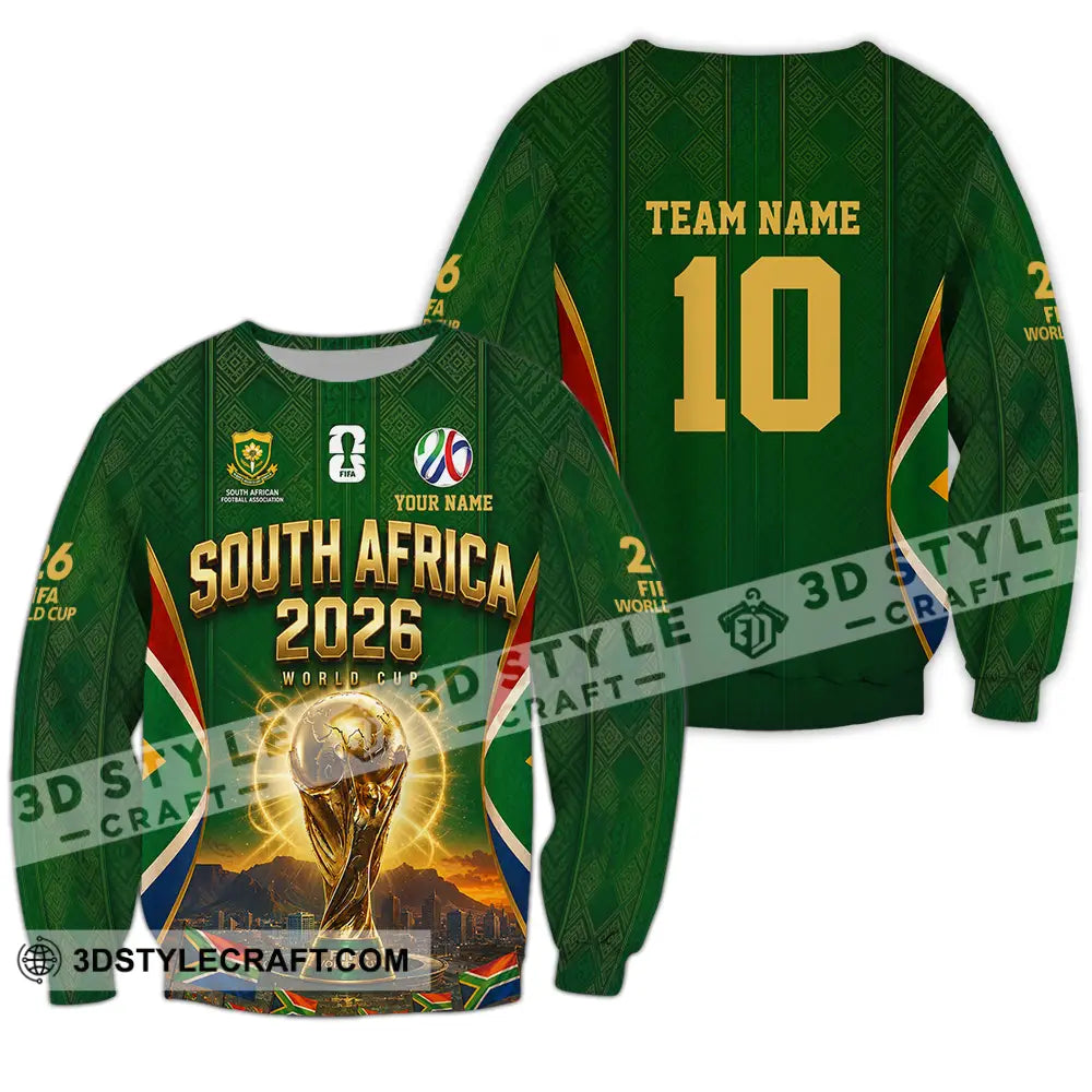 Unisex Shirt - Custom South Africa World Cup 2026 Shirt - Long Sleeve / S - T-shirt