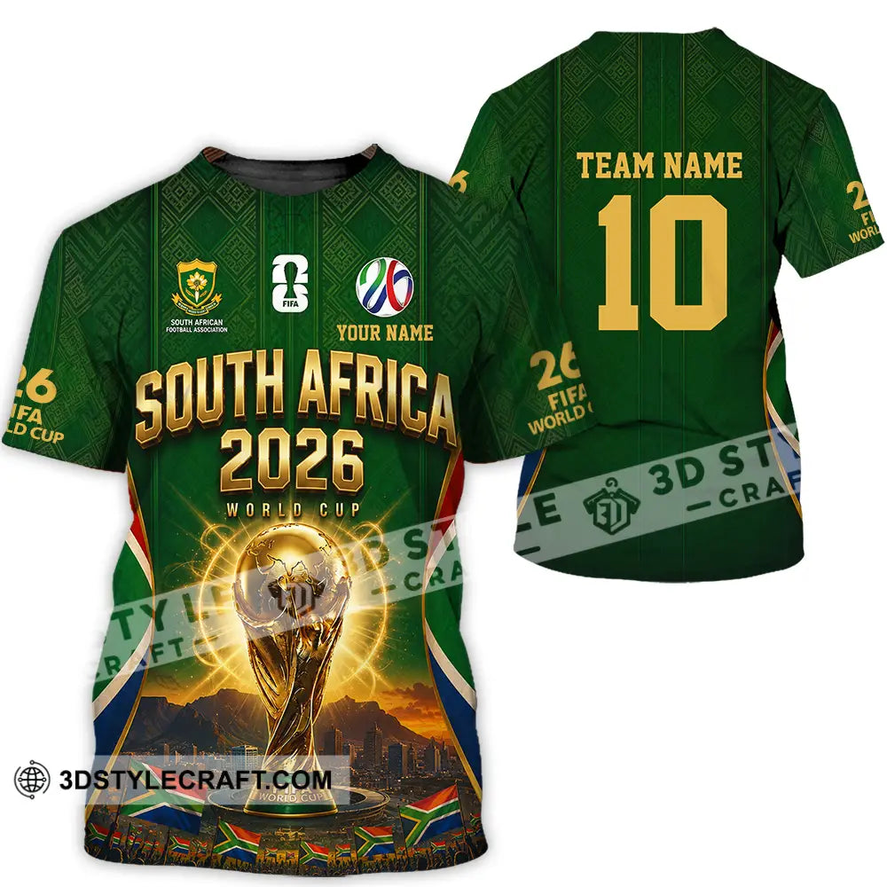Unisex Shirt - Custom South Africa World Cup 2026 Shirt - T-Shirt / S - T-shirt