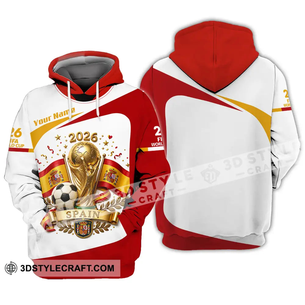 Unisex Shirt - Custom Spain World Cup 2026 Shirt - Hoodie / S - T-shirt