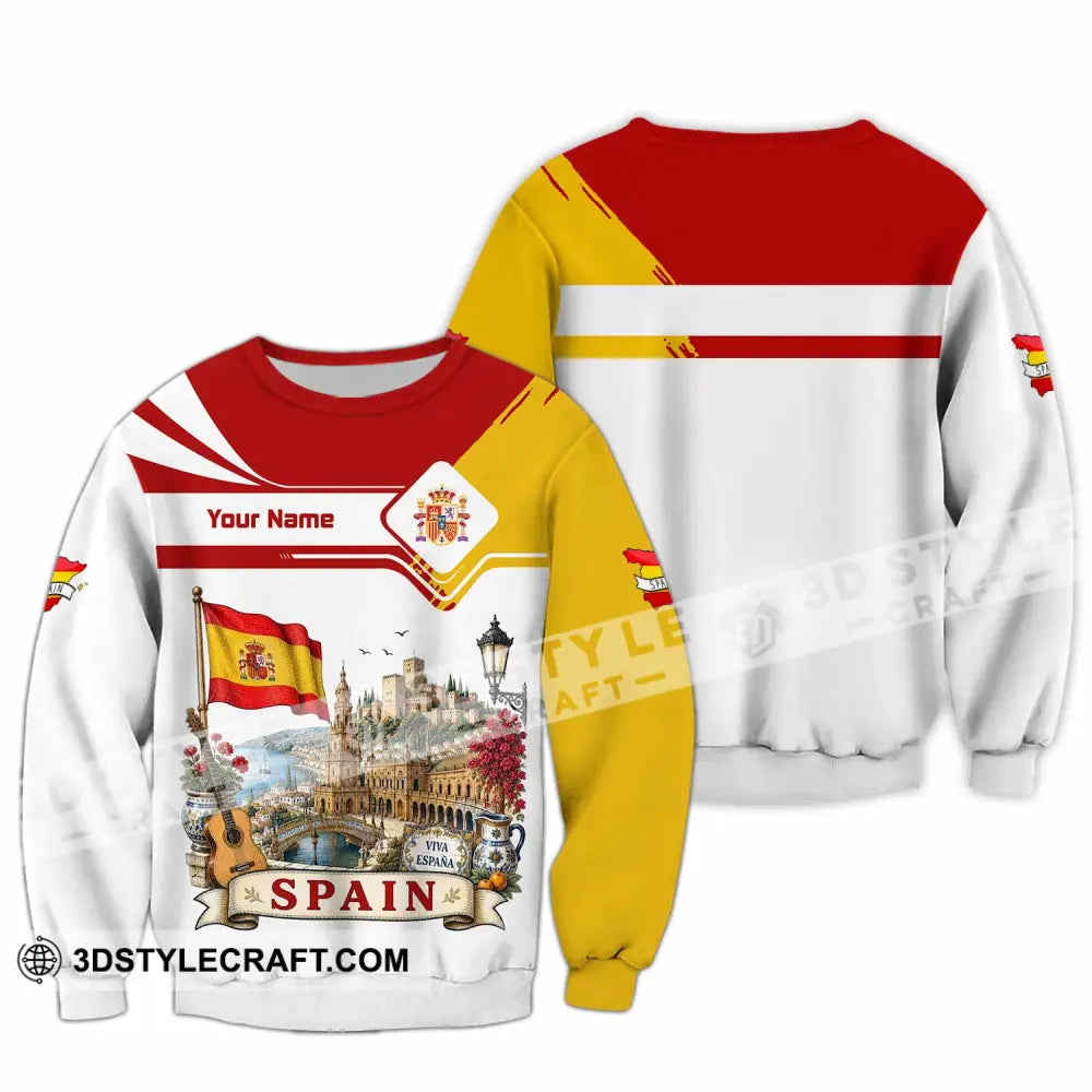 Unisex Shirt - Custom Spain Shirt - Long Sleeve / S - T-shirt