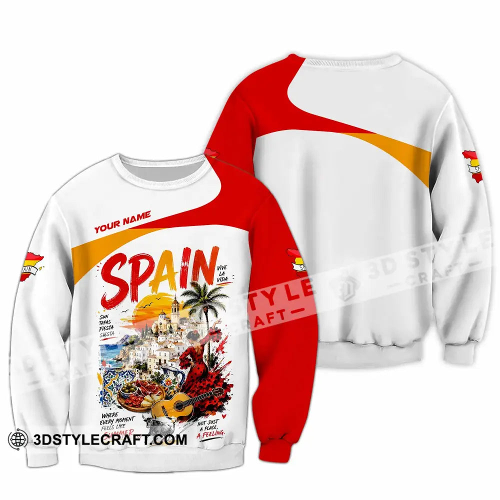 Unisex Shirt - Custom Spain Shirt - Long Sleeve / S - T-shirt