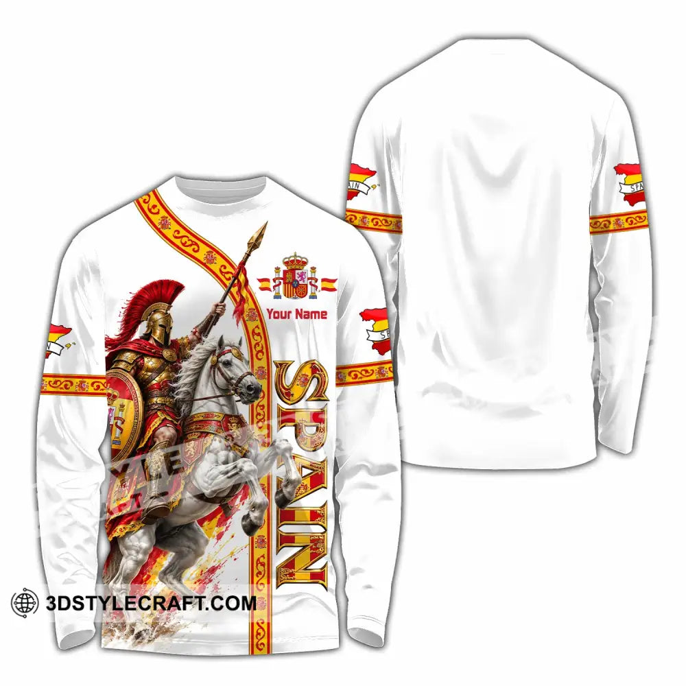 Unisex Shirt - Custom Spain Shirt - Long Sleeve Shirt / S - T-shirt