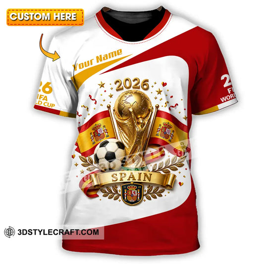 Unisex Shirt - Custom Spain World Cup 2026 Shirt - T-shirt