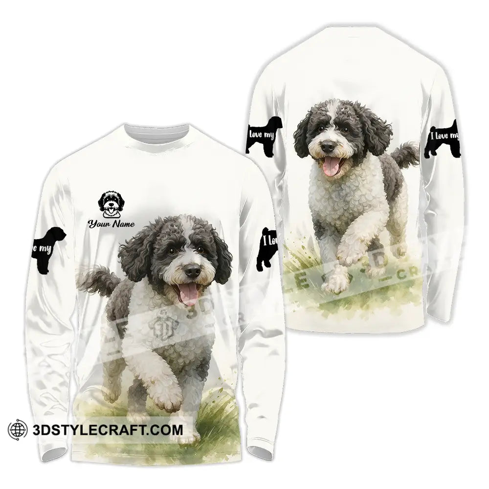 Unisex Shirt - Custom Spanish Water Dog Shirt Long Sleeve Shirt / S T-shirt
