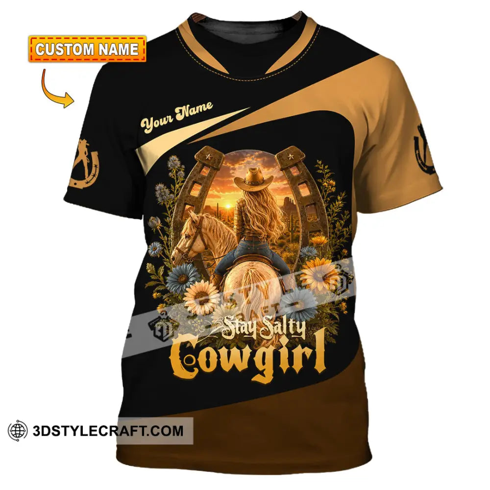 Unisex Shirt - Custom Stay Salty Cowgirl Shirt - T-shirt