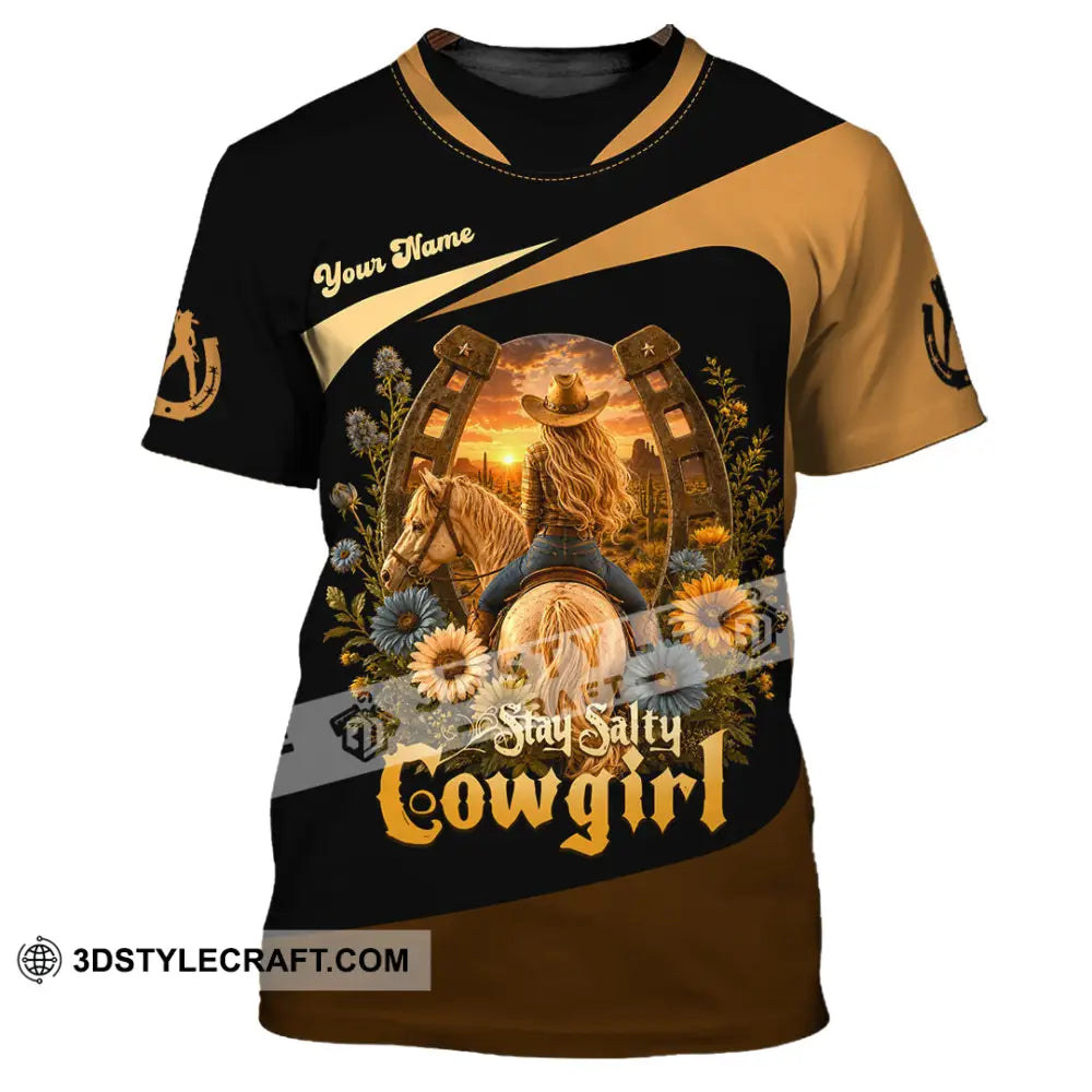 Unisex Shirt - Custom Stay Salty Cowgirl Shirt - T-Shirt / S - T-shirt