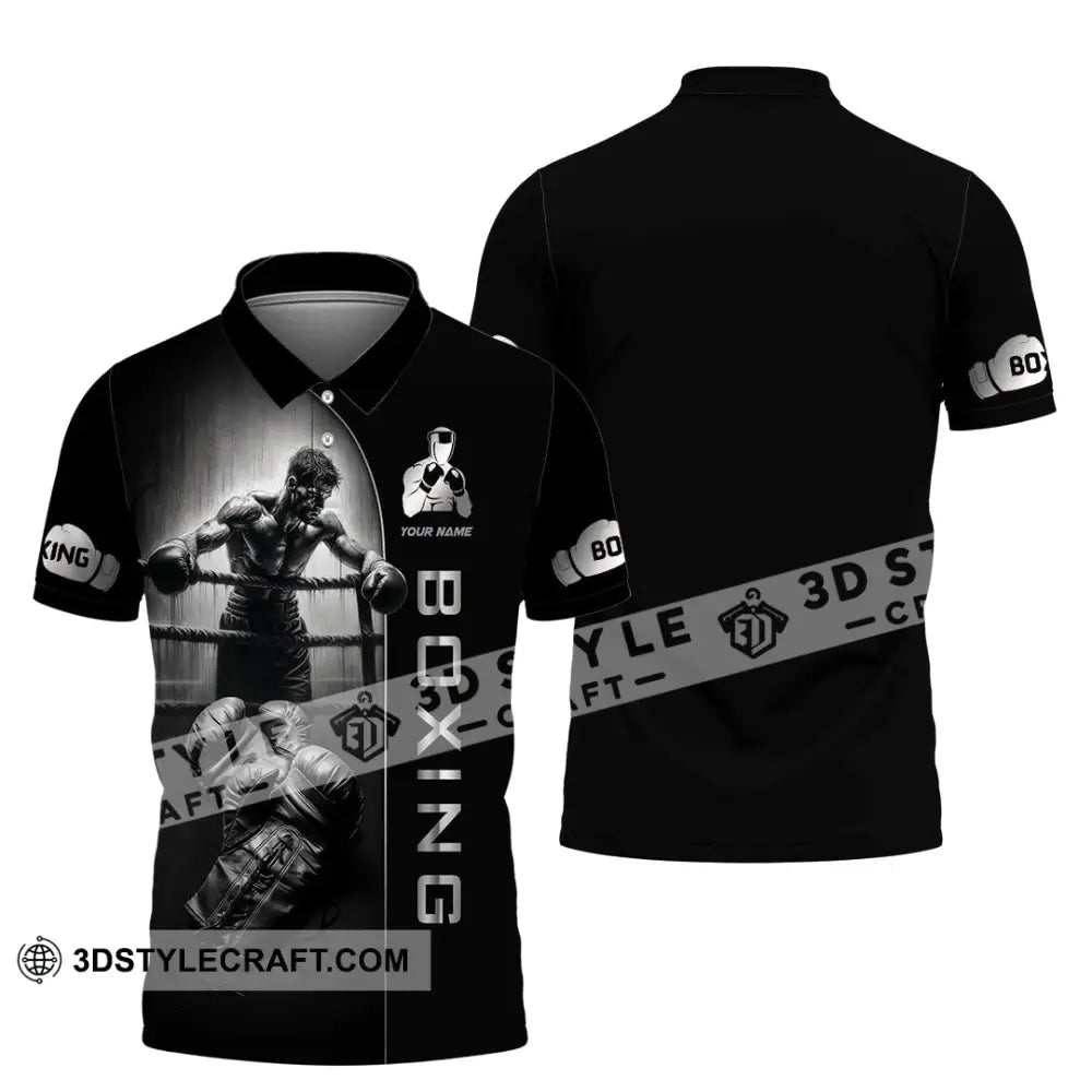 Unisex Shirt - Custom Strong Men Boxing Lover Sport Shirt Polo Shirt / S T-shirt
