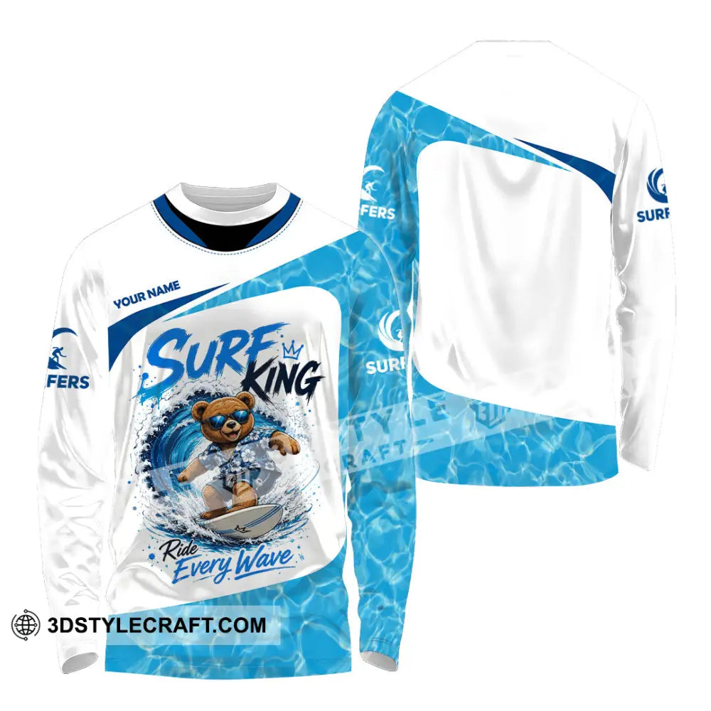 Unisex Shirt - Custom Surfing Shirt - Long Sleeve Shirt / S - T-shirt