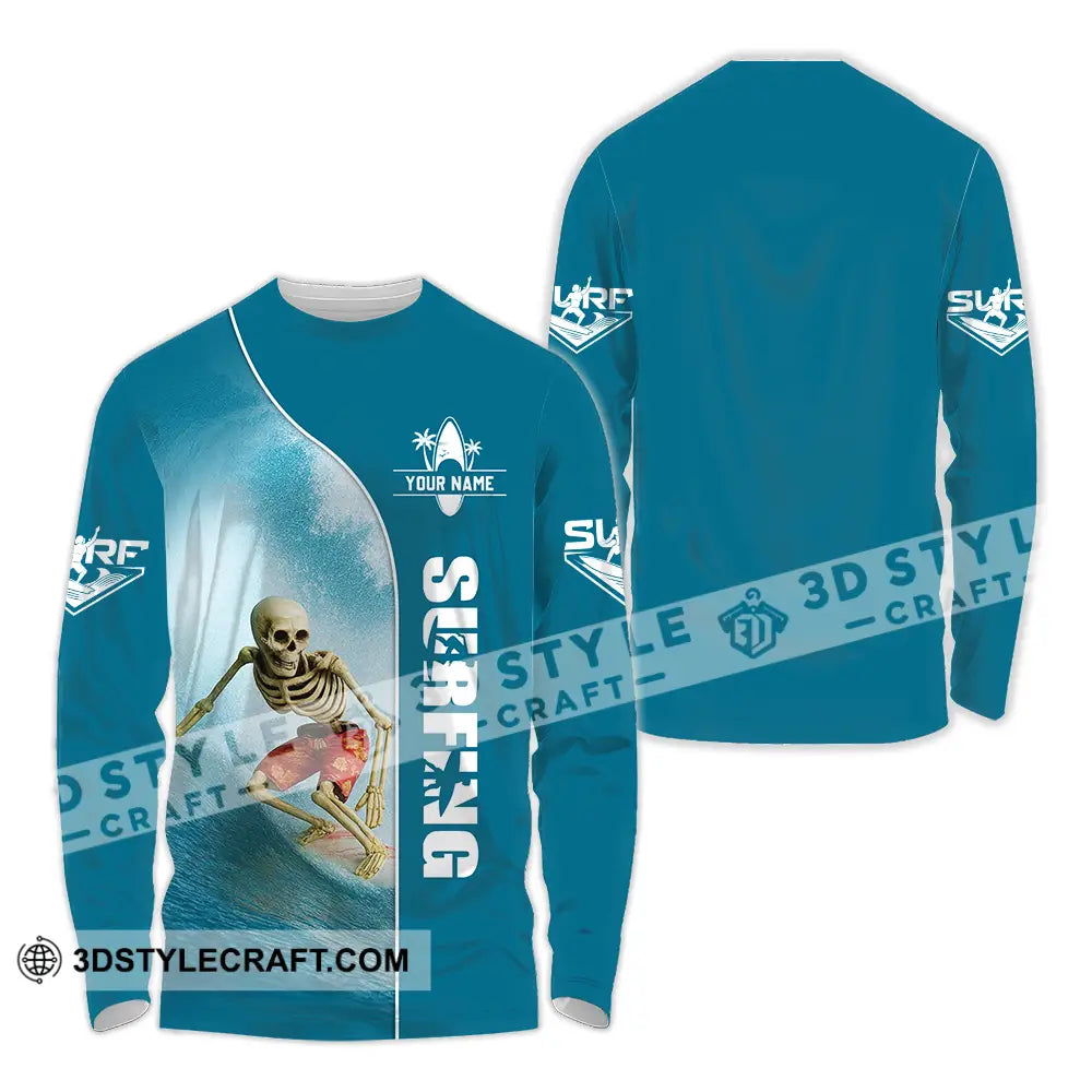 Unisex Shirt Custom Surfing Shirt Long Sleeve Shirt / S T shirt