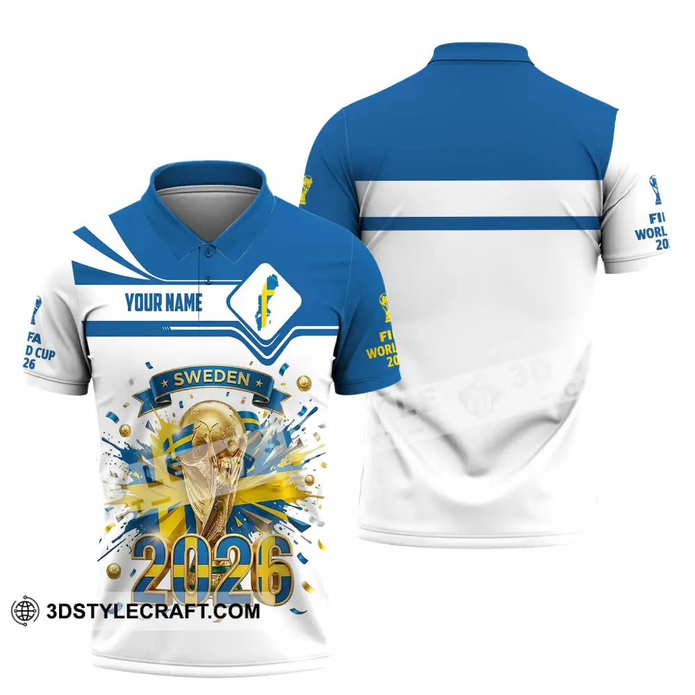 Unisex Shirt - Custom Sweden World Cup 2026 3D Shirt - Polo Shirt / S - T-shirt