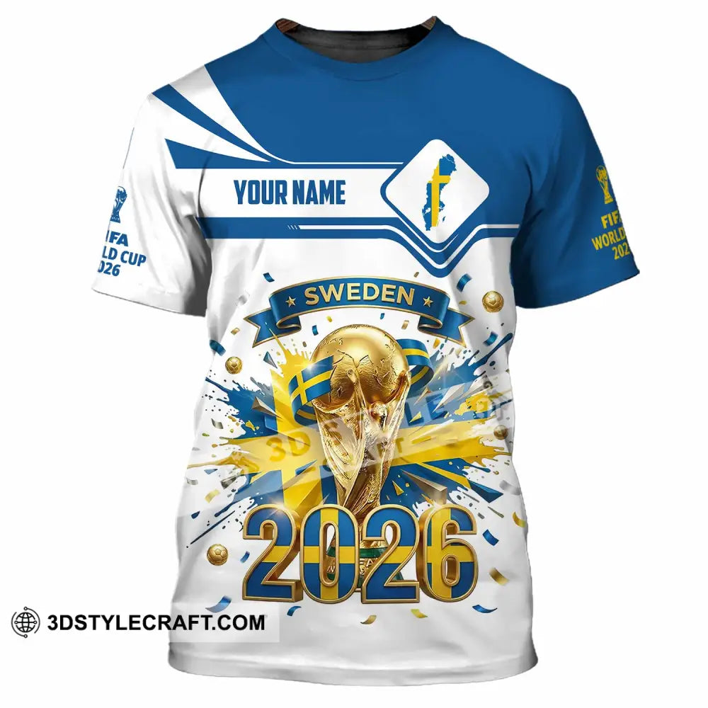 Unisex Shirt - Custom Sweden World Cup 2026 3D Shirt - T-Shirt / S - T-shirt
