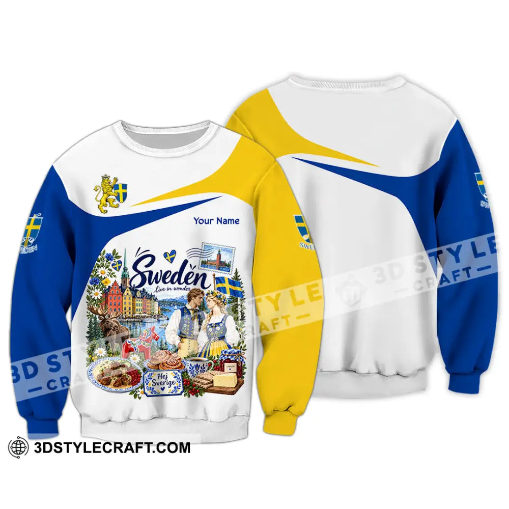 Unisex Shirt - Custom Sweden Shirt - Long Sleeve / S - T-shirt