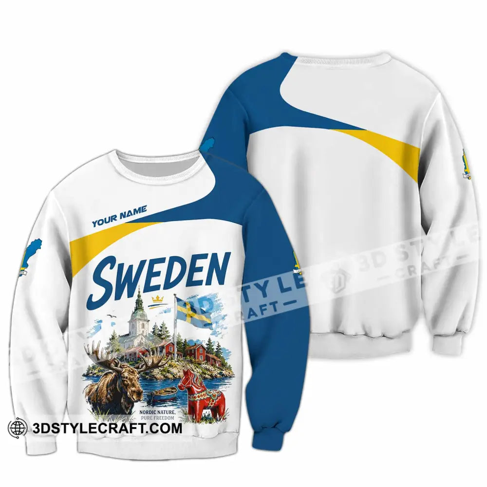 Unisex Shirt - Custom Sweden Shirt - Long Sleeve / S - T-shirt