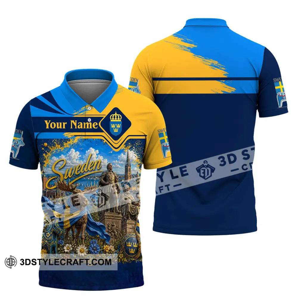 Unisex Shirt - Custom Sweden Shirt - Polo Shirt / S - T-shirt