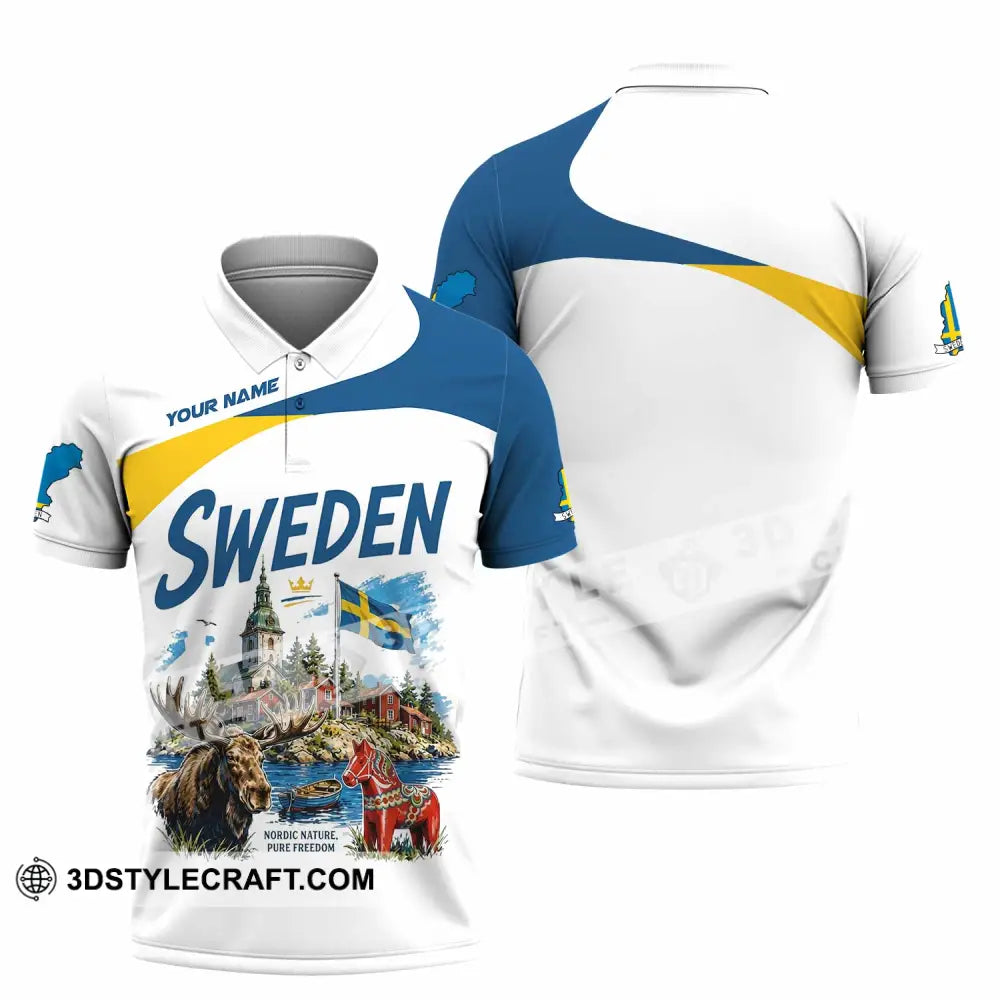 Unisex Shirt - Custom Sweden Shirt - Polo Shirt / S - T-shirt