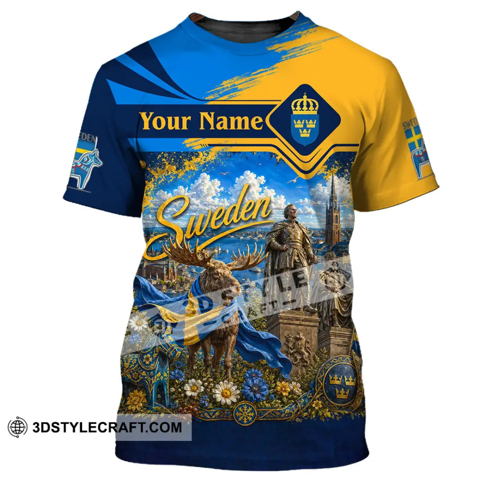 Unisex Shirt - Custom Sweden Shirt - T-Shirt / S - T-shirt